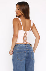 Angel Wings Bustier Baby Pink