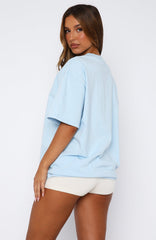 Power Of Possibility Oversized Tee Baby Blue