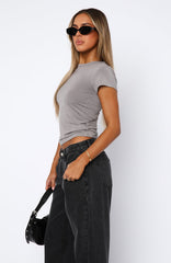 Too Blessed Tee Grey Mist