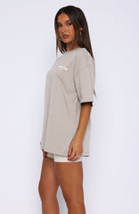 Offstage Back Graphic Oversized Tee Grey