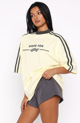 Deep Waters Oversized Tee Lemon