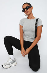 Too Blessed Tee Grey Marle