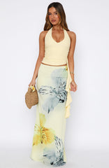Our Love Maxi Skirt Lemon Blossom