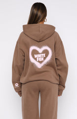 11th Street City Girl At Heart Oversized Hoodie Cinnamon Bun