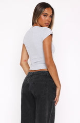 Your Beauty Baby Tee Grey Marle