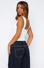 Chasing Shadows Bustier Off White