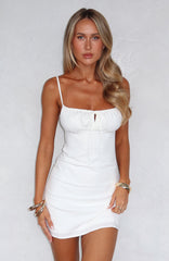 On The Cover Mini Dress White