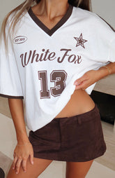 Life Goals Oversized Sports Tee White