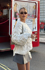 Real Feelings Oversized Knit Sweater Off White