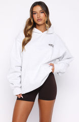 Name Of The Game Oversized Hoodie Grey Marle