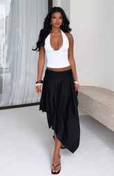 Free All Night Midi Skirt Black