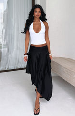 Free All Night Midi Skirt Black