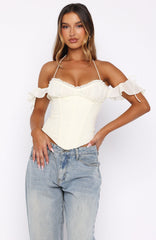 Love Is Free Bustier Off White