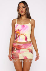 I Know It's Me Mini Skirt Lemon Spritz