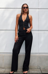 Only Acting Pants Black