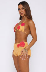 The Rumours Are True Crochet Top Pastel Orange/Pink