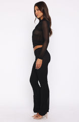 On My Own Wave Pants Black