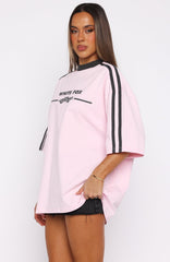 Deep Waters Oversized Tee Baby Pink