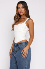 The Met Steps Bustier White