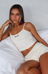 Love Matters Pyjama Top Cream