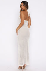 Only You Knit Maxi Dress Off White