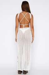 Can't Stop Won't Stop Knit Maxi Dress Off White