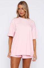 Love You Forever Oversized Tee Pink