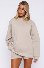 Love You Forever Oversized Sweater Moon