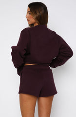 Give It A Try Lounge Shorts Plum