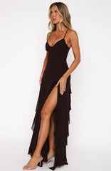 Summer Solstice Maxi Dress Chocolate