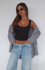 Mad About Love Tank Top Black