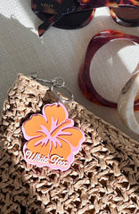 Meet Me On Vacation Keychain Pink/Orange