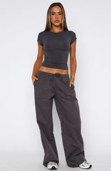 Sweet Like Me Wide Leg Pants Charcoal