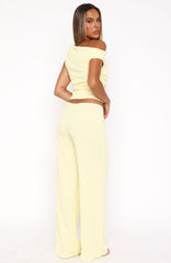 Turn Heads Fast Pants Lemon