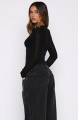 Turn Like This Long Sleeve Top Black