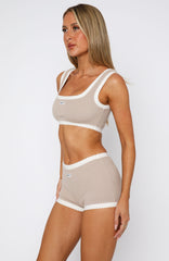 Got Carried Away Booty Shorts Moon