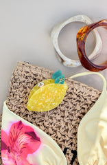 Piper Hair Clip Lemon