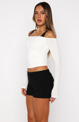 Mad For You Long Sleeve Top Cream