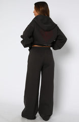Best You've Ever Had Wide Leg Sweatpants Charcoal