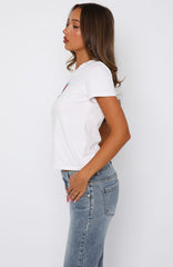 Impressionable Relaxed Baby Tee White