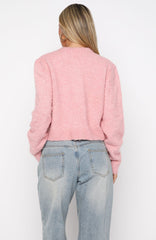 Layer Of Love Knit Cardigan Dusty Pink