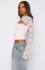 Devoted Love Long Sleeve Top Baby Pink