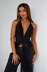 Siren's Touch Top Black