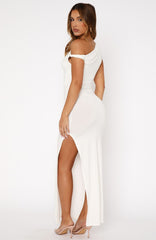 Little Bit Dramatic Maxi Dress White