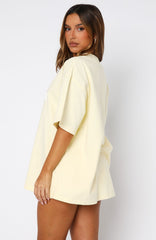 Ready To Go Oversized Tee Lemon