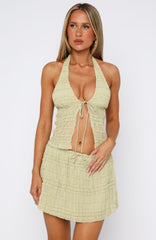 Hold Out Mini Skirt Matcha