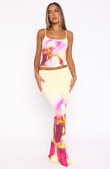 Ex Best Friend Maxi Skirt Lemon Spritz