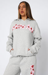 From The Archives Jaxx Oversized Hoodie Dark Grey Marle