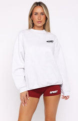 Club 14 Peyton Oversized Sweater Grey Marle