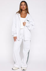 Lucky Thirteen Charise Wide Leg Sweatpants Grey Marle